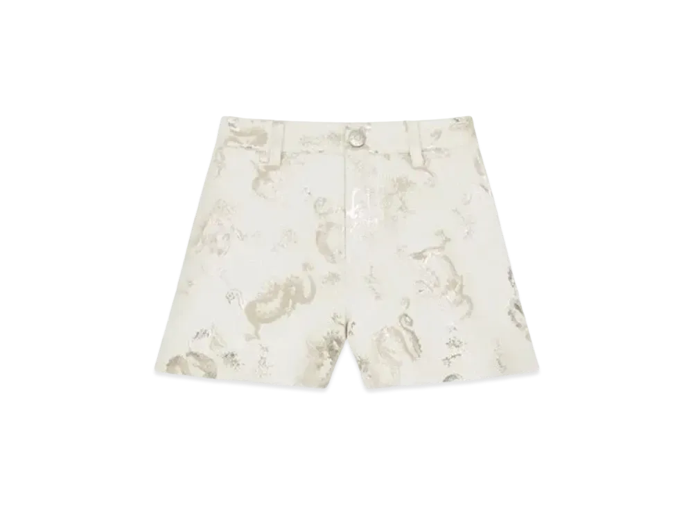 KENZO 'YEAR OF THE DRAGON' Print Shorts "Cream"