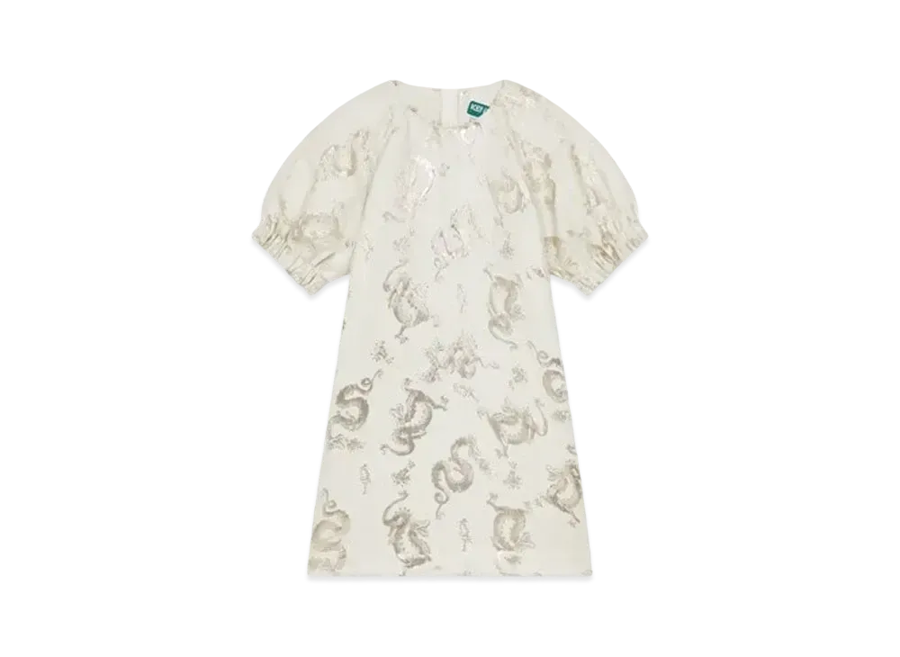 KENZO 'YEAR OF THE DRAGON' Flare Dress "Cream"