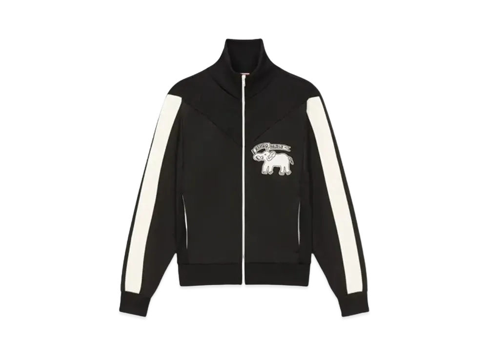 KENZO 'ELEPHANT FLAG' Tracksuit Top "Black"