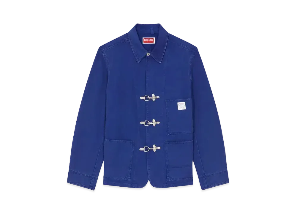 KENZO 'ELEPHANT FLAG' Relax Workwear Jacket "Deep Sea Blue"