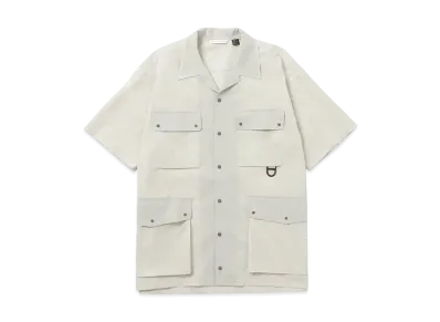 NANGA Dot Air Utility PK Short Sleeve Shirt "S.Beige"