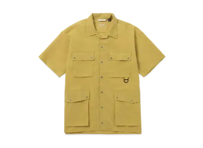 NANGA Dot Air Utility PK Short Sleeve Shirt "Mustard"
