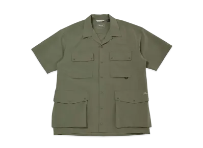 NANGA Dot Air Utility PK Short Sleeve Shirt "ODG"