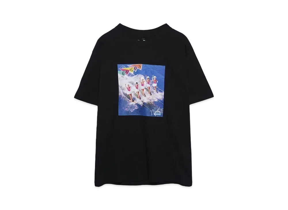 MINEDENIM GO-GO'S "Vacation" Print Crewneck T-SH "BLACK"