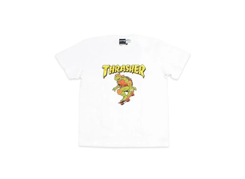THRASHER x TMNT Collaboration T Shirt THTUR-ST002 "White"