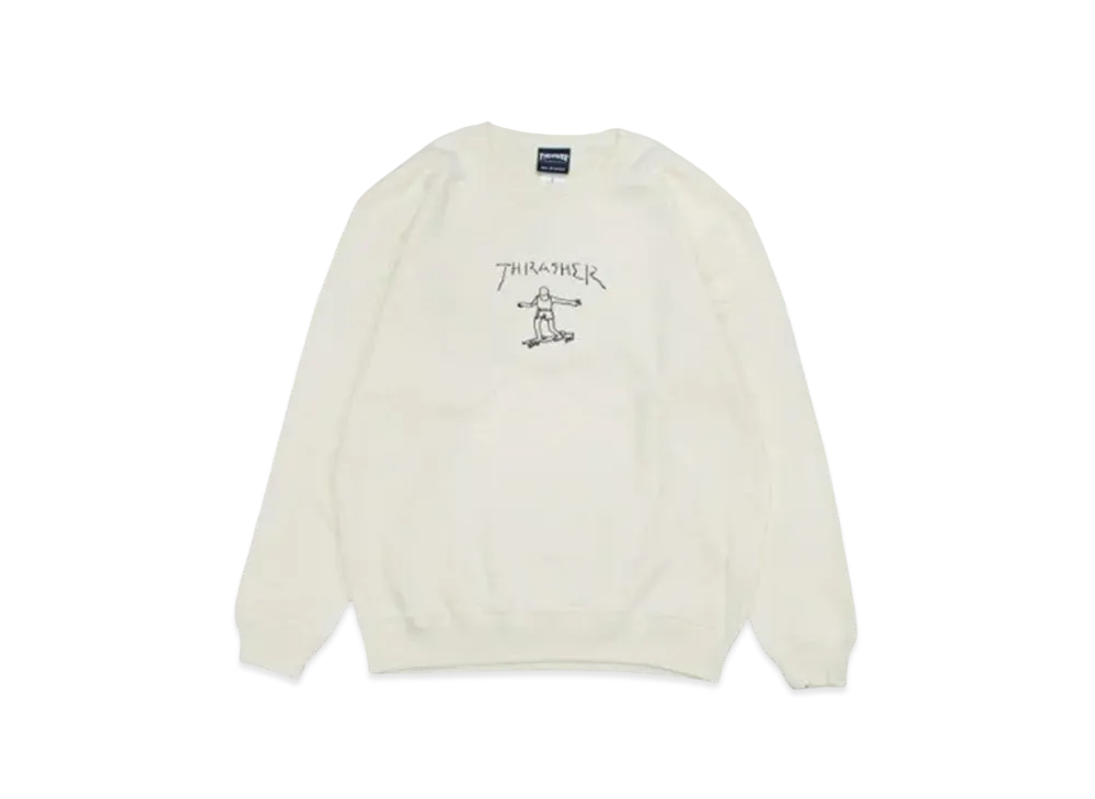 THRASHER Gonz Crew Sweat "Natural / Brown"