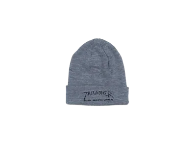 THRASHER Gonz Logo Embroidered Beanie "Gray"