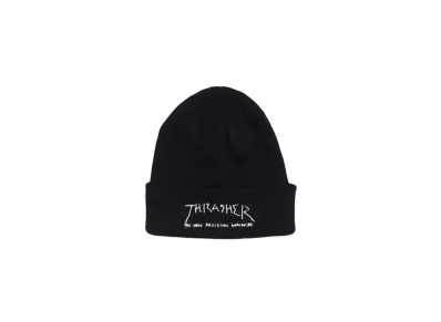 THRASHER Gonz Logo Embroidered Beanie "Black"