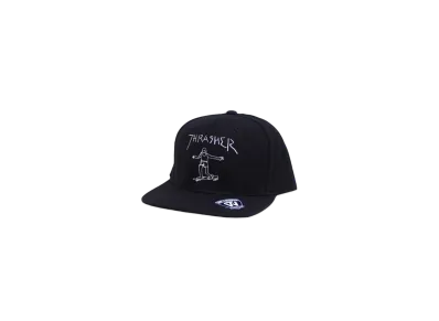 THRASHER Gonz Logo Snapback Cap "Black"