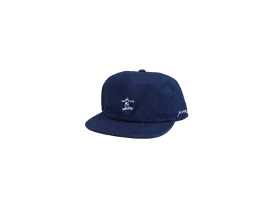 THRASHER Gonz Logo Denim Flat Brim Cap "Indigo"