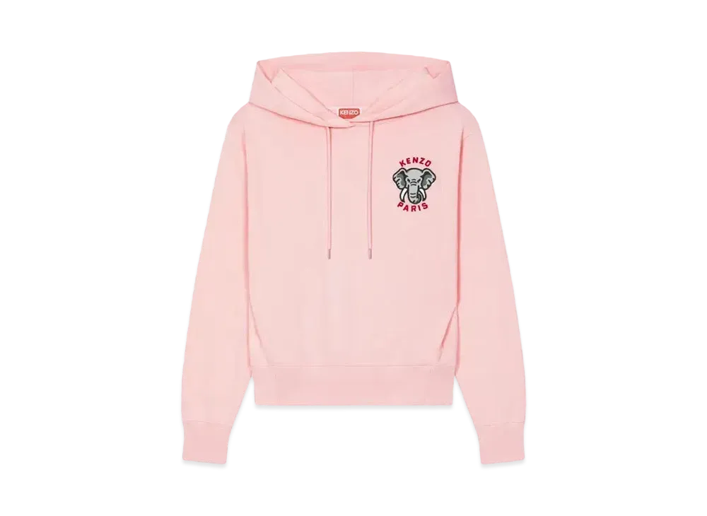KENZO 'ELEPHANT' Embroidered Sweat "Faded Pink"