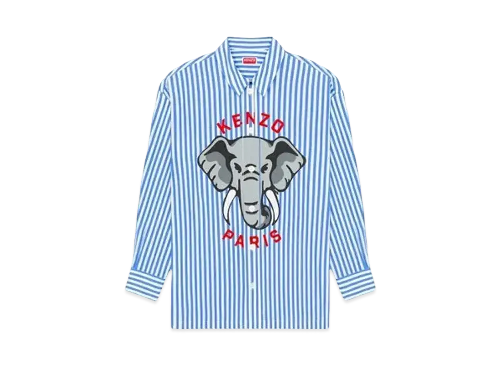 KENZO 'ELEPHANT' Oversize Shirt "Royal Blue"