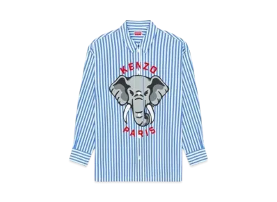 KENZO 'ELEPHANT' Oversize Shirt "Royal Blue"
