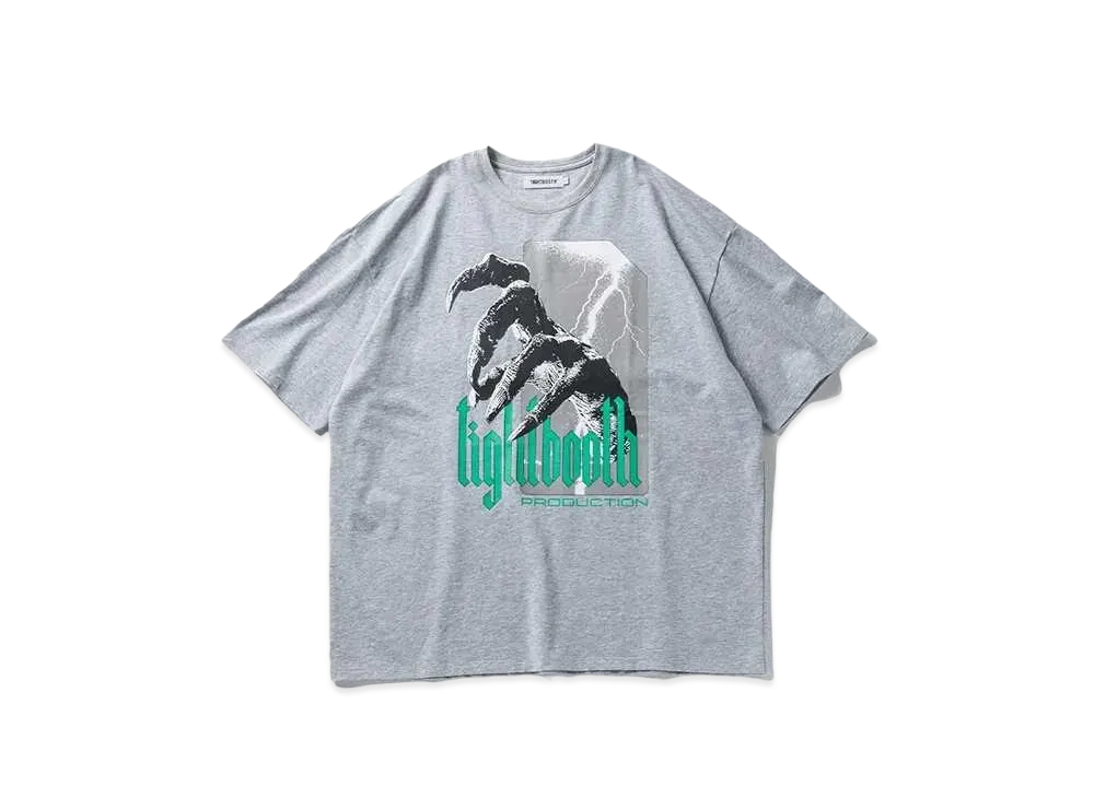 TIGHTBOOTH Hand T-shirt "Heather Grey"
