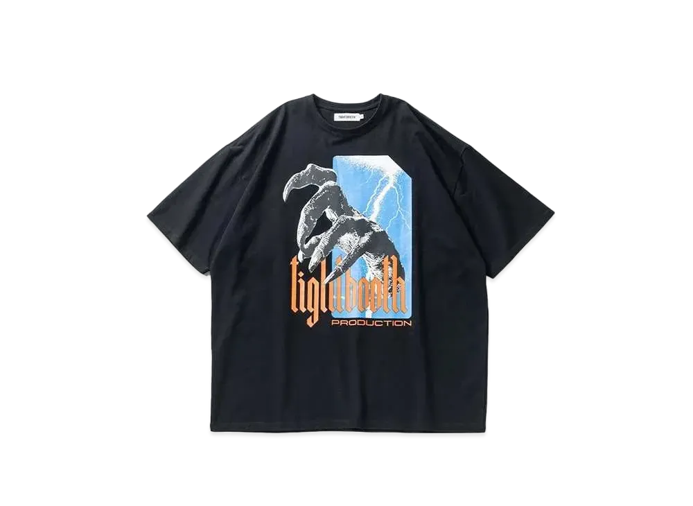 TIGHTBOOTH Hand T-shirt "Black"