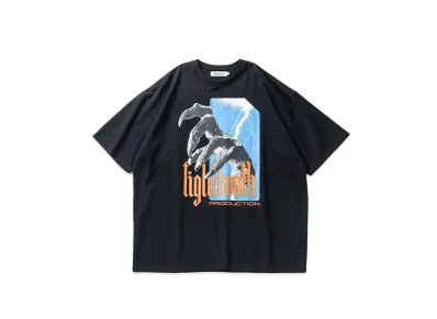 TIGHTBOOTH Hand T-shirt "Black"
