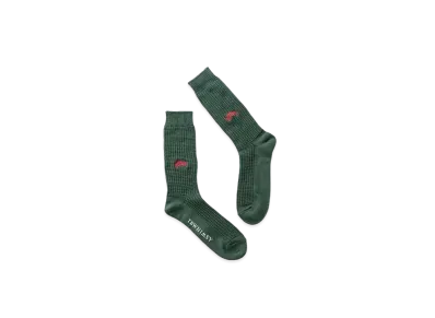 TIGHTBOOTH College Waffle Socks "Olive"