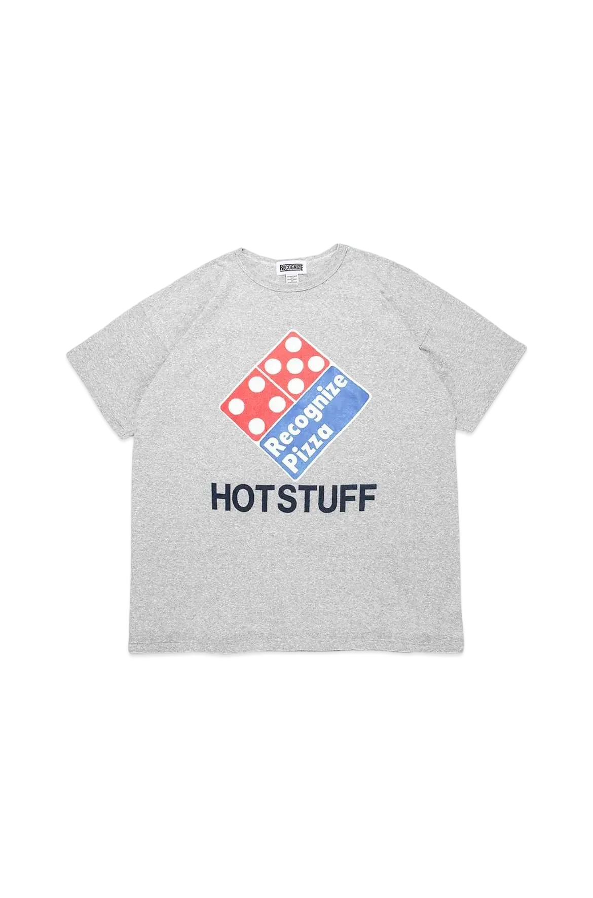 RECOGNIZE PIZZA HOT STUFF TEE "M.GRAY"