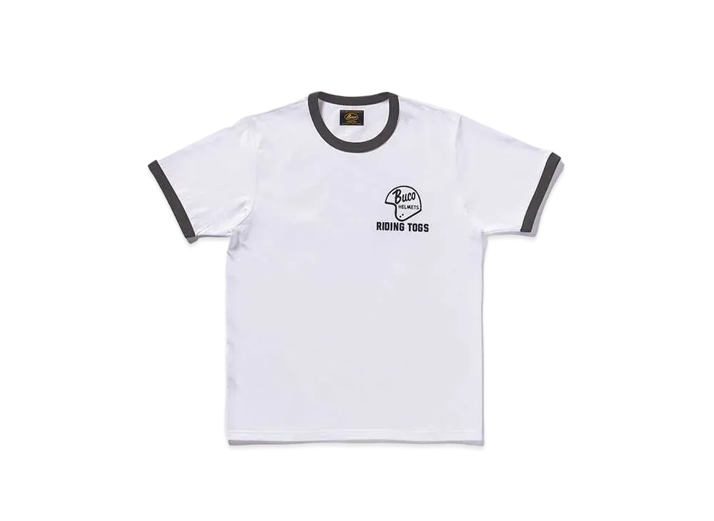 THE REAL McCOY'S Buco Tee / Riding Togs "White x Charcoal"