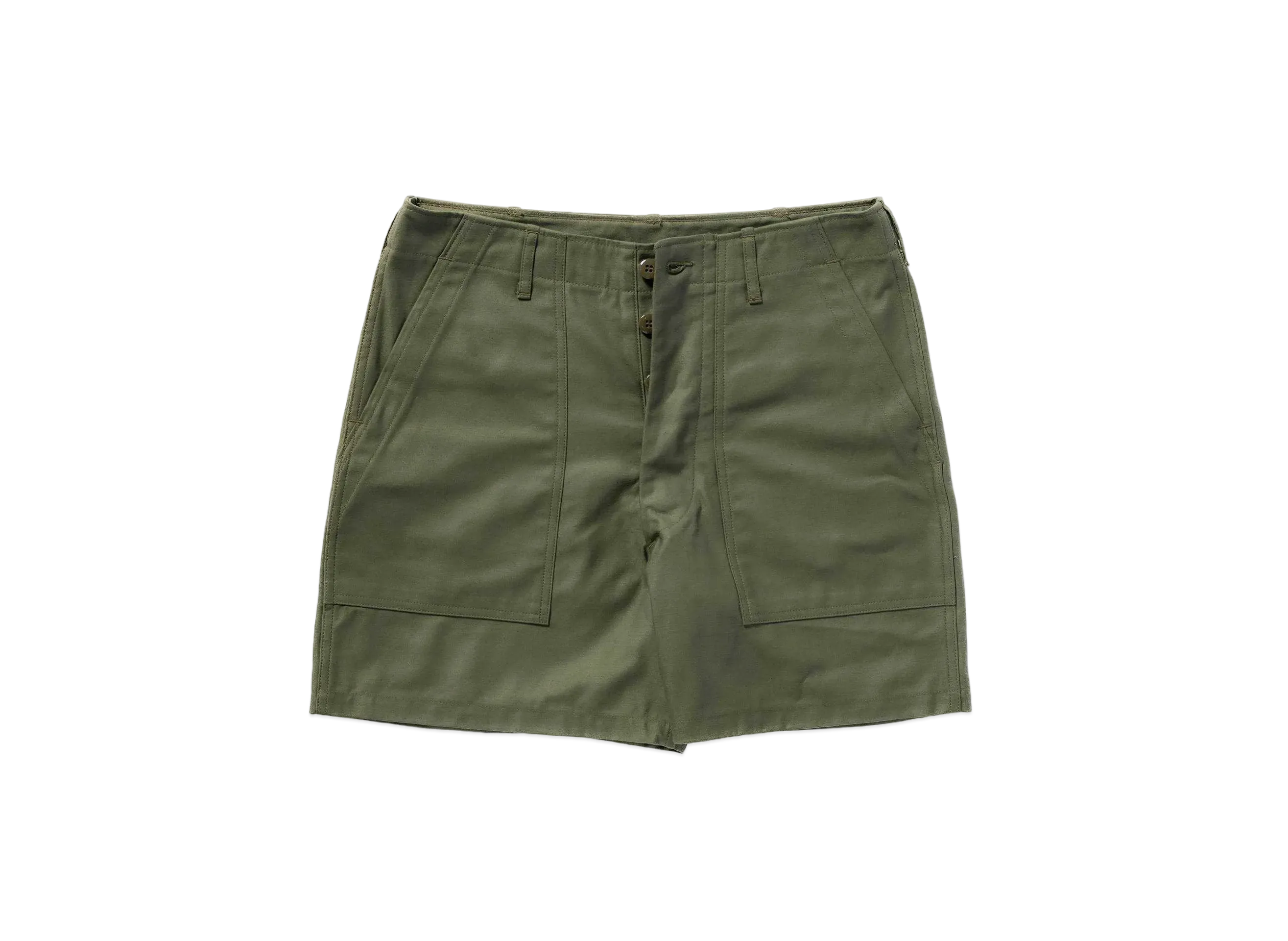 THE REAL McCOY'S Utility Shorts / Cotton Sateen "Olive"