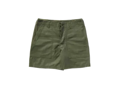 THE REAL McCOY'S Utility Shorts / Cotton Sateen "Olive"