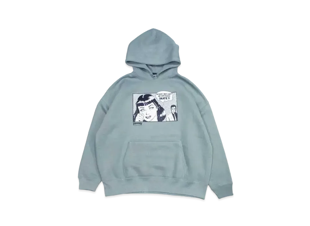 THRASHER Boyfriend Parka (Big Silhouette) "Smoky Green / Platinum"