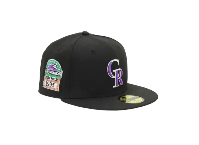 NEW ERA x THE CAP 'COOL CROW' 59Fifty Stadium Colorado Rockies 95 BLKOTC "Black"
