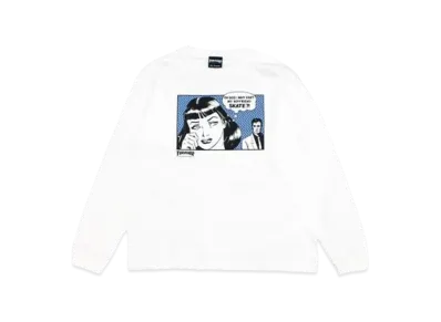 THRASHER Boyfriend L/S Tee "White / Horizon"