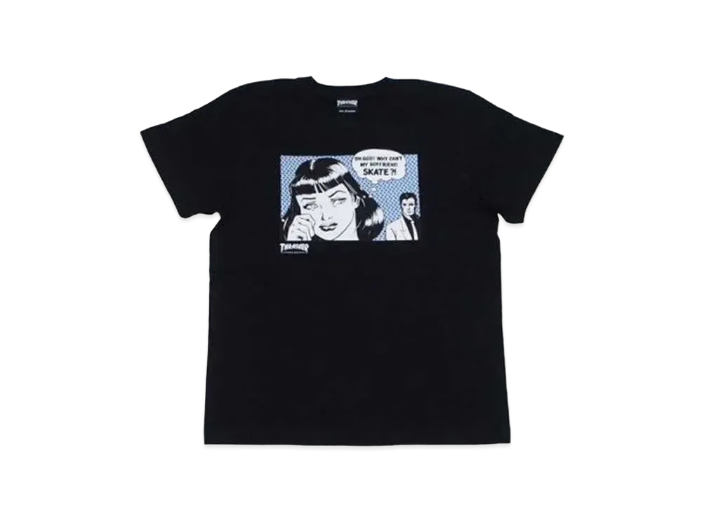 THRASHER Boyfriend Tee "Black / Horizon"