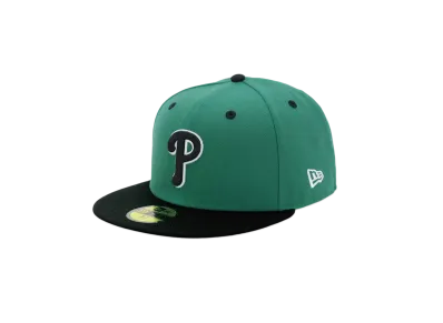 NEW ERA x THE CAP 'CROCODILE' 59Fifty Philadelphia Phillies PNGBLK "Pine Black"
