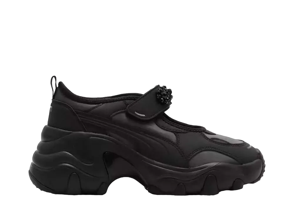 プーマ ウィメンズ パルサー グリッツ ウェッジ サンダル "ブラック"