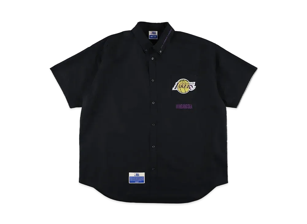 wind and sea NBA Lakers ストライプシャツ 長袖　XL wind and sea NBA Lakers ストライプシャツ 長袖 XL wind and sea NBA