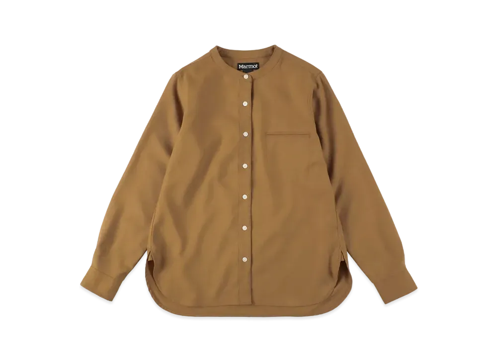 Marmot Women's Eustoma No Collar Shirt "Brown"
