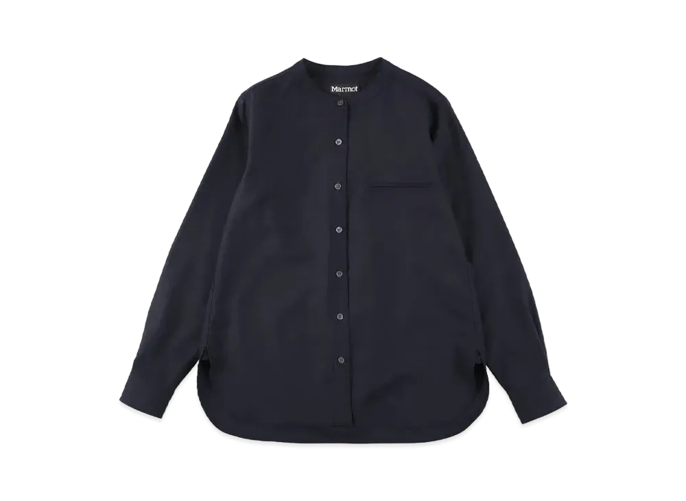 Marmot Women's Eustoma No Collar Shirt "Navy"