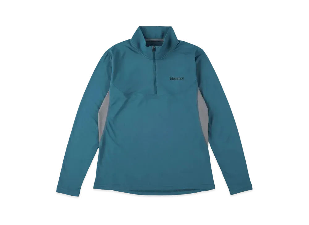 Marmot Climb Skin Half Zip Long Sleeve Shirt "Blue"