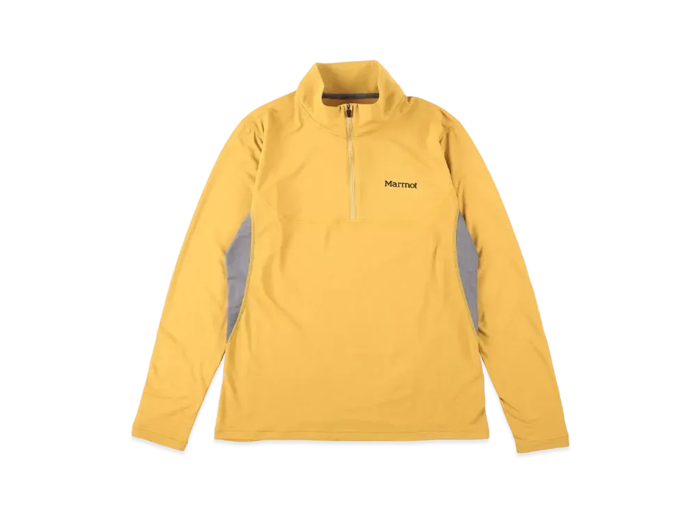 Marmot Climb Skin Half Zip Long Sleeve Shirt "Mustard"