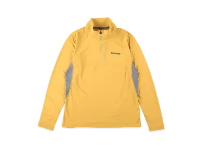 Marmot Climb Skin Half Zip Long Sleeve Shirt "Mustard"