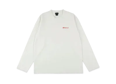Marmot 50th Anniversary Stamp Long Sleeve T-Shirt "White"