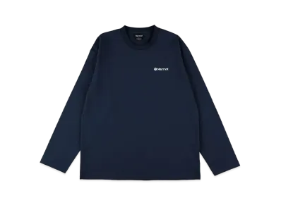 Marmot 50th Anniversary Stamp Long Sleeve T-Shirt "Navy"