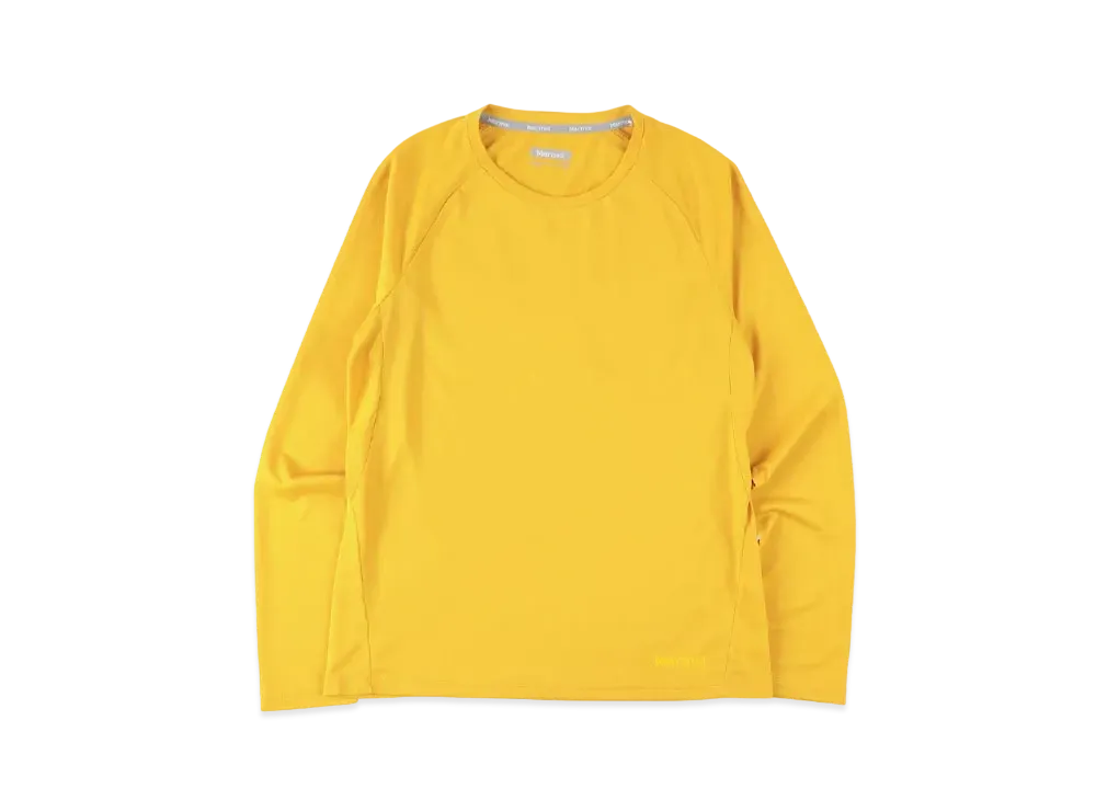 Marmot Women's Climb Skin Long Sleeve Crew Neck "Yellow"