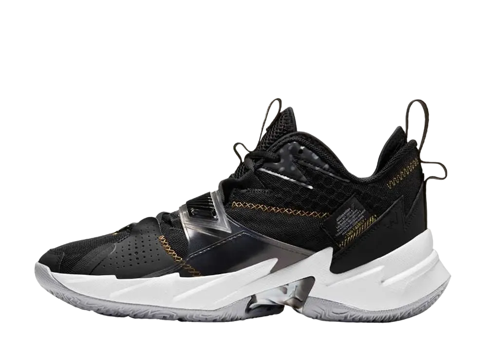 新品未使用◆全国送料無料◆定価17050円 27cm NIKE JORDANWhy NotZer0.3 黒金バスケットボールシューズ／ハイカット 新品未使用 27cm ナイキNIKE ジョーダンJORDANWhy NotZer0 3黒金