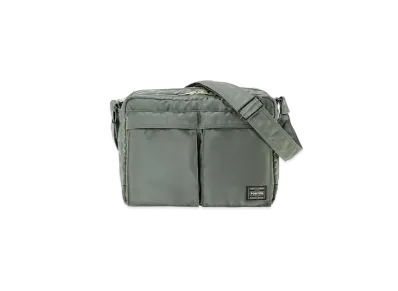 PORTER / TANKER Sling Bag W Zip (L) "Sage Green"
