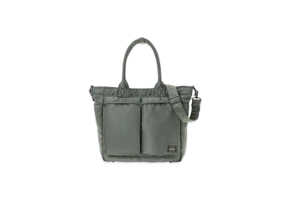 PORTER / TANKER Tote Bag (L) "Sage Green"