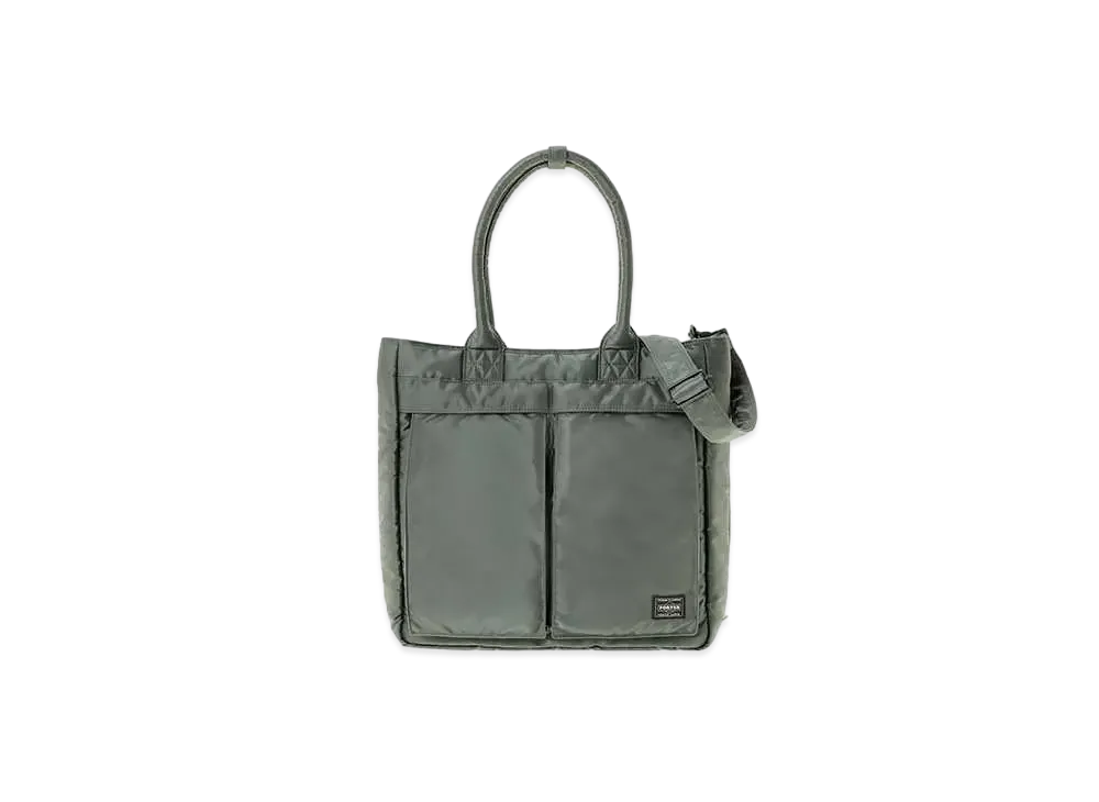 PORTER / TANKER Carrying Tote Bag "Sage Green"