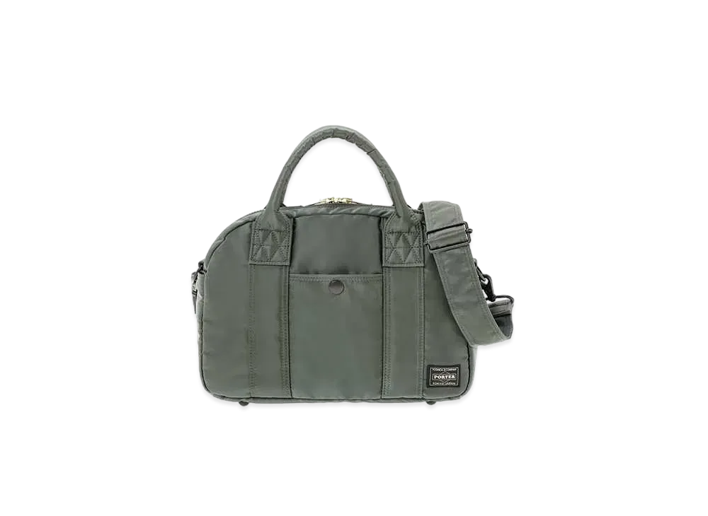 PORTER / TANKER Boston Bag "Sage Green"
