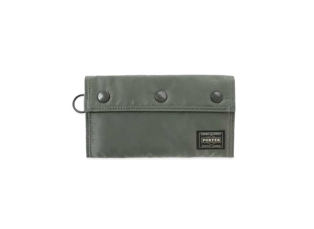 PORTER / TANKER Pocket Wallet (L) "Sage Green"