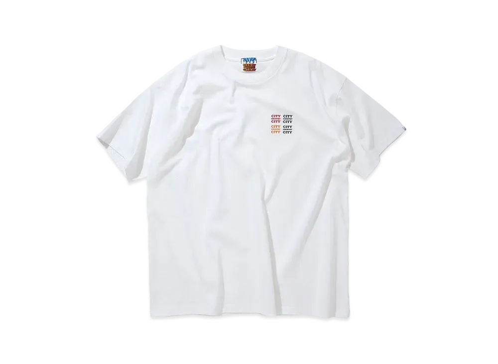 CITY COUNTRY CITY Embroidered Logo Cotton T-shirt_CCCC "WHITE"