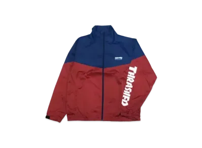 THRASHER Mag Stand Full Zip Jacket "Navy / Red"