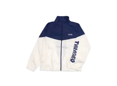 THRASHER Mag Stand Full Zip Jacket "Navy / White"