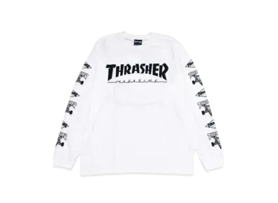 THRASHER Mag Multi-C L/S Tee "White / Black"